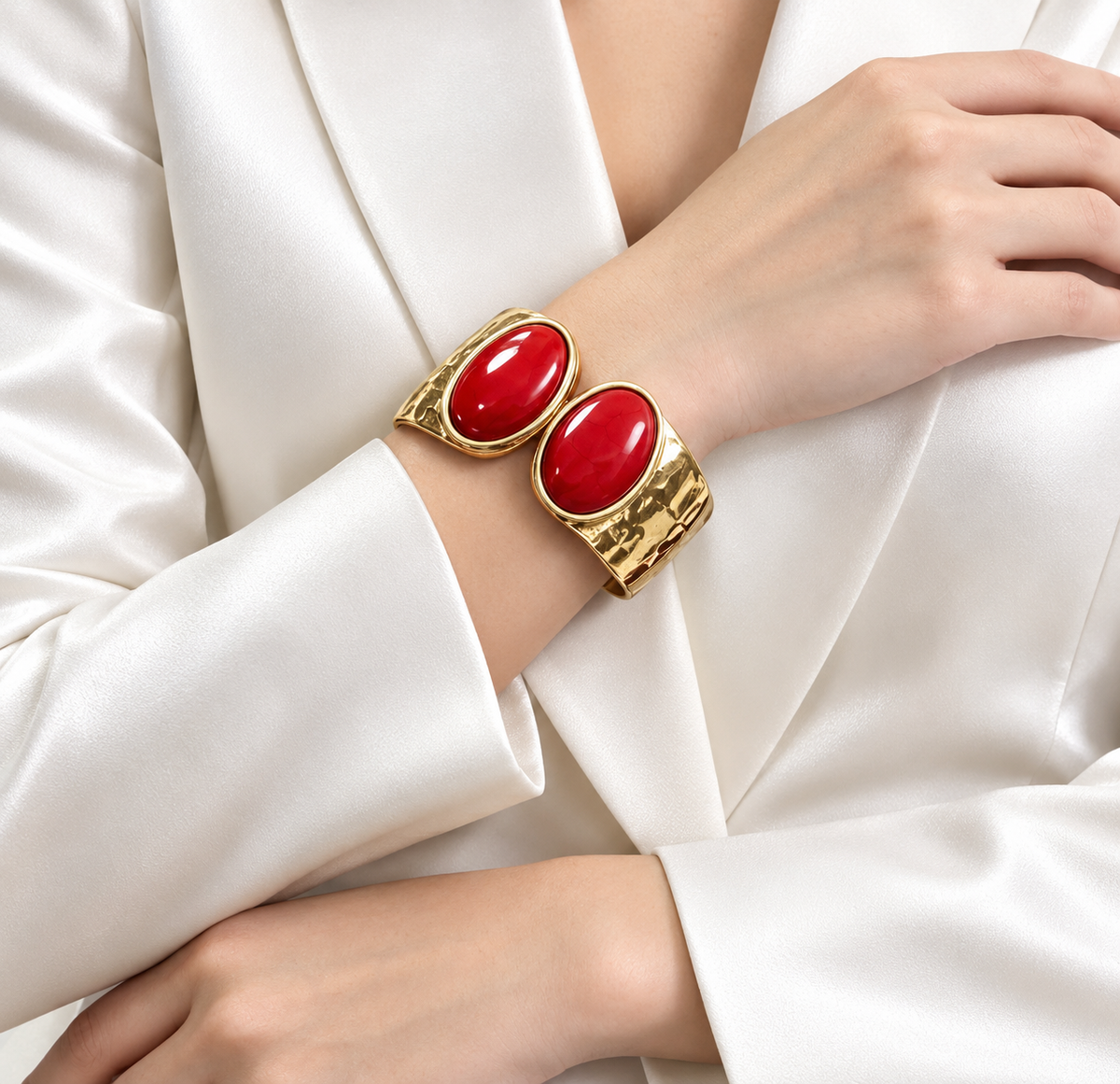 Crimson Grace Bangle Bracelet