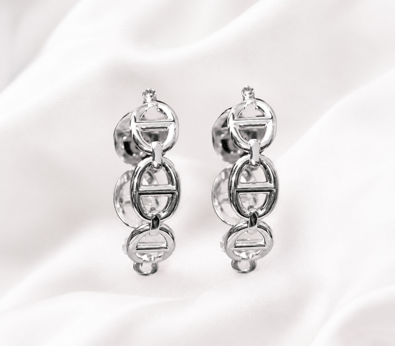 Delight Stainless Steel Gucci Hoop Earrings.