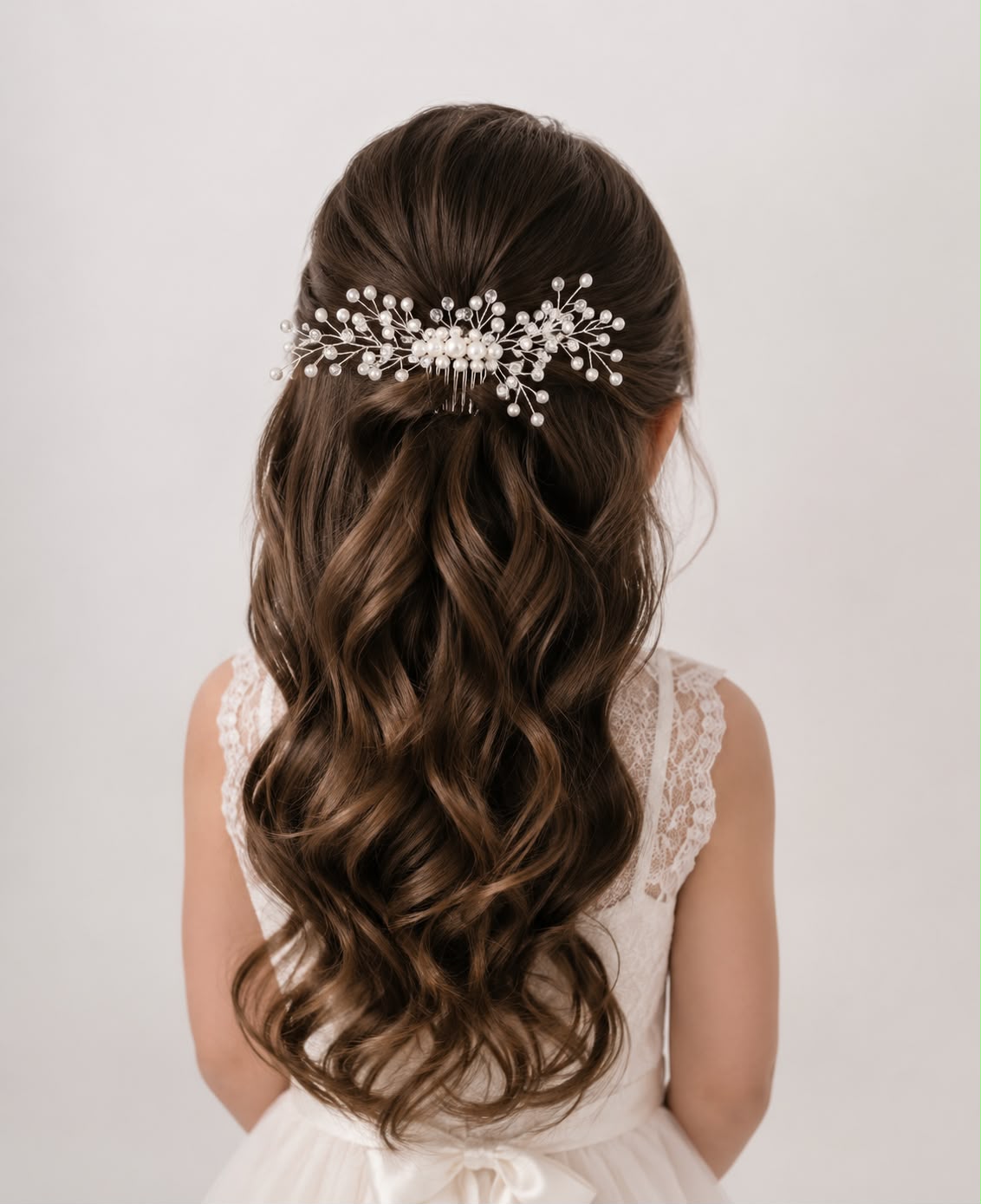 White Pearl Hair Accessory