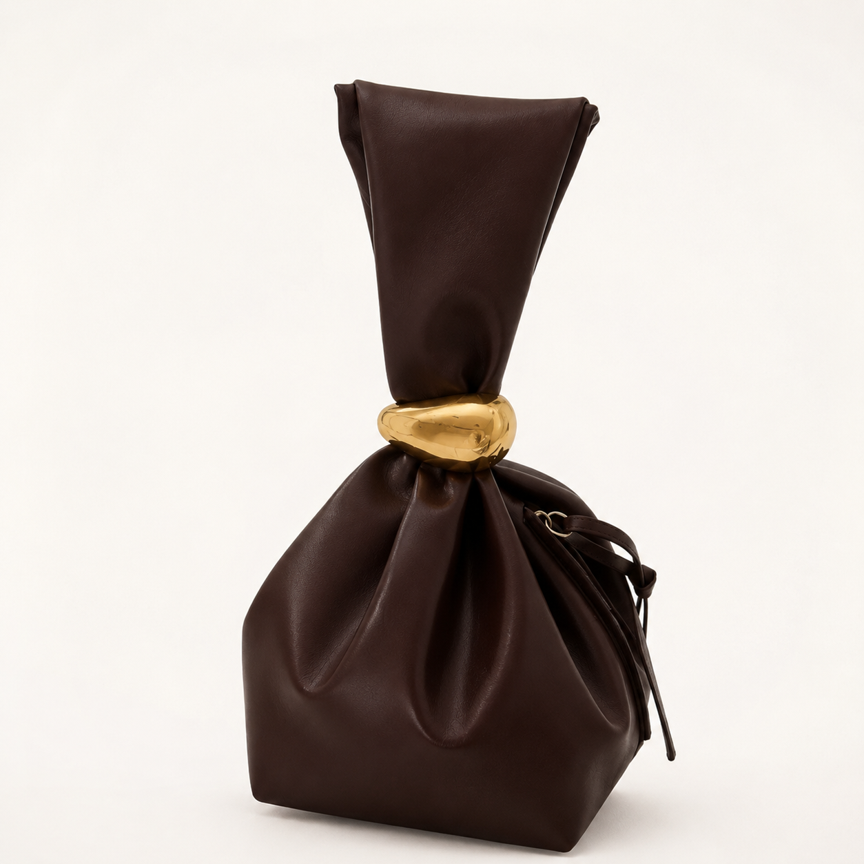 Chocolate Luxe Drawstring Bag