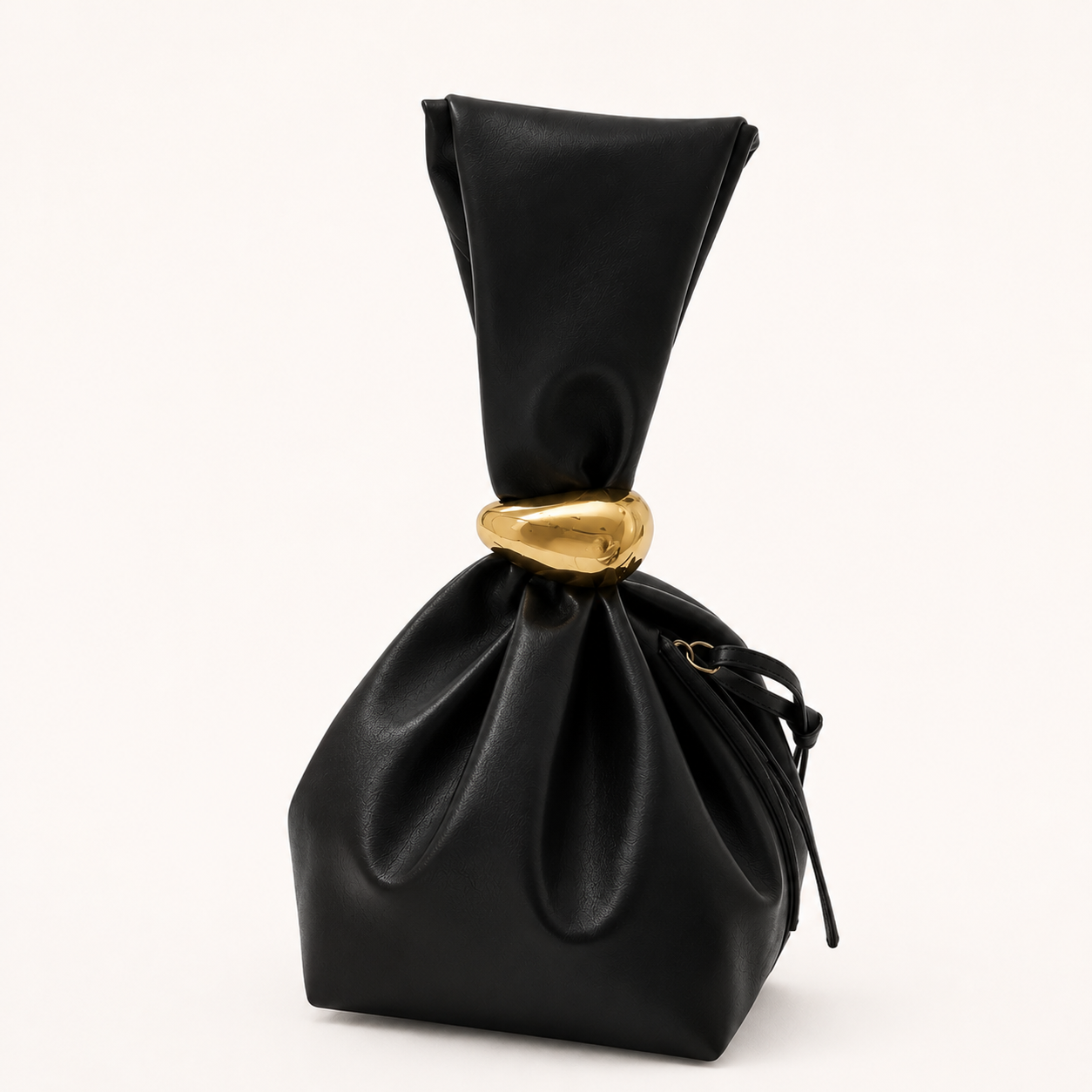 The Daily Black Drawstring Bag
