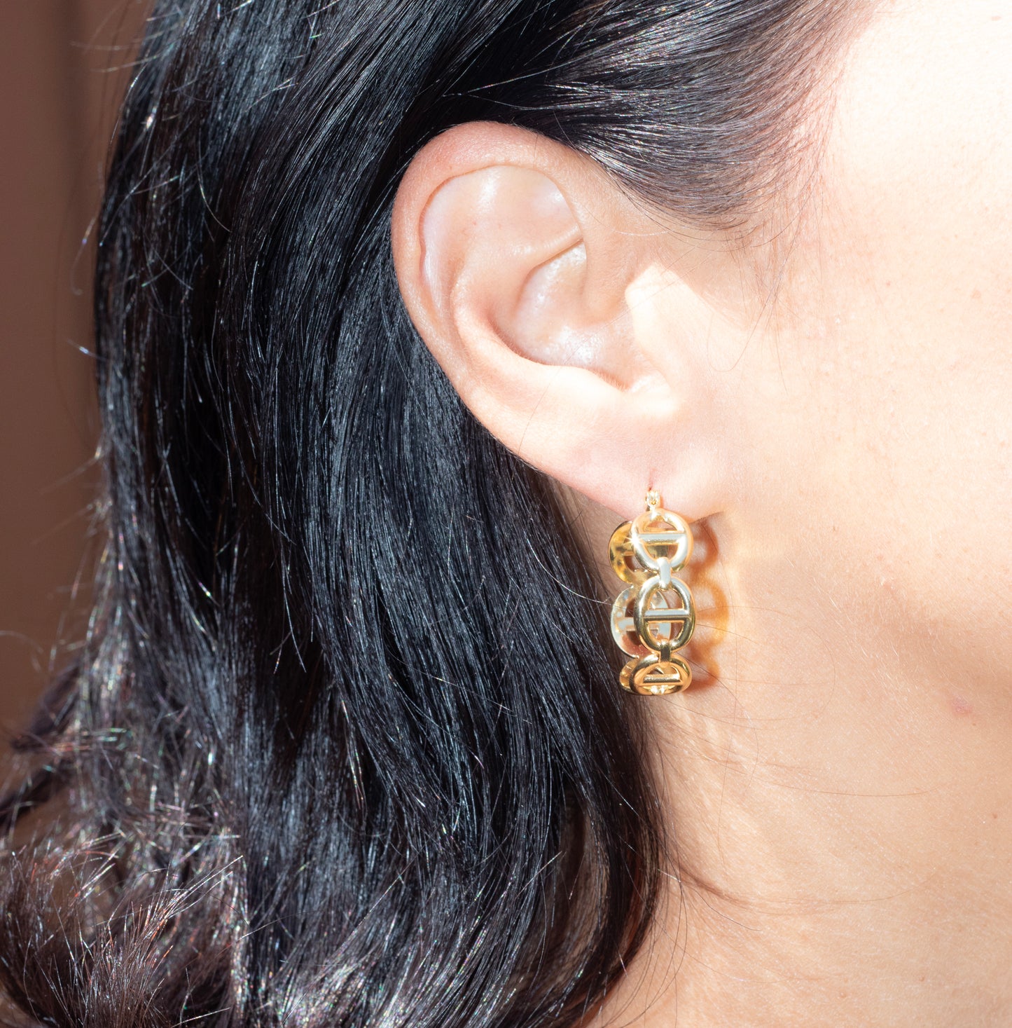 Delight Stainless Steel Gucci Hoop Earrings.