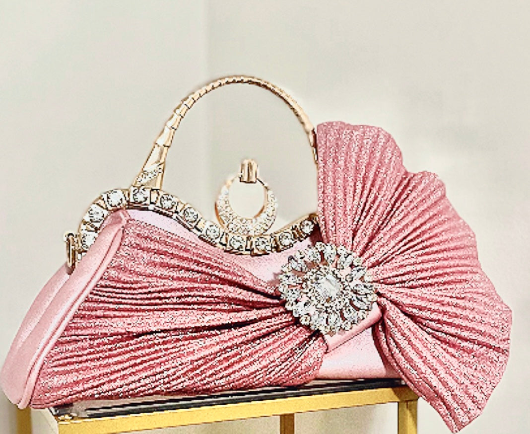Rose All Night, Bow Knot Evening Bag