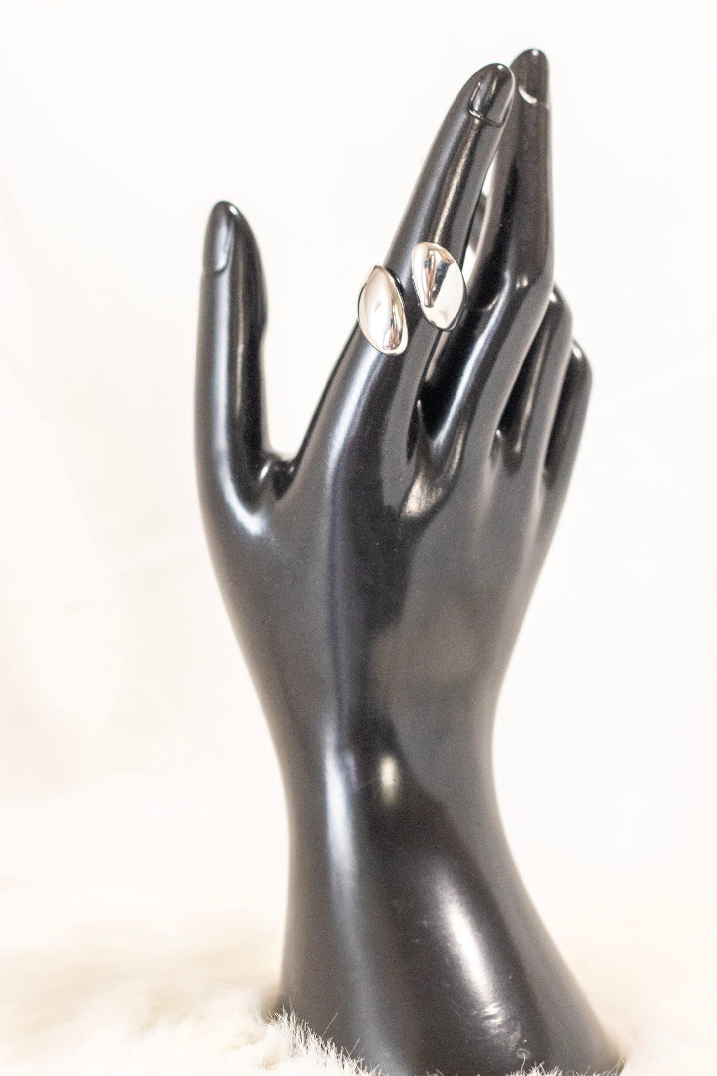 Asymmetrical Stainless Steel 18K Gold Plated Ring, One Size.