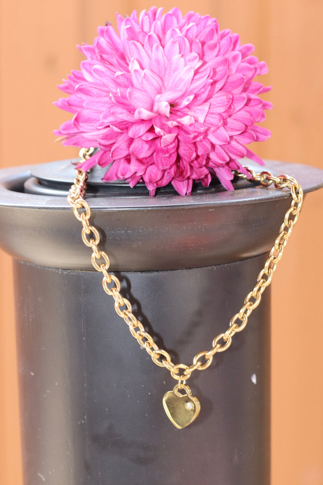 Nura's Stainless Steel Necklace.