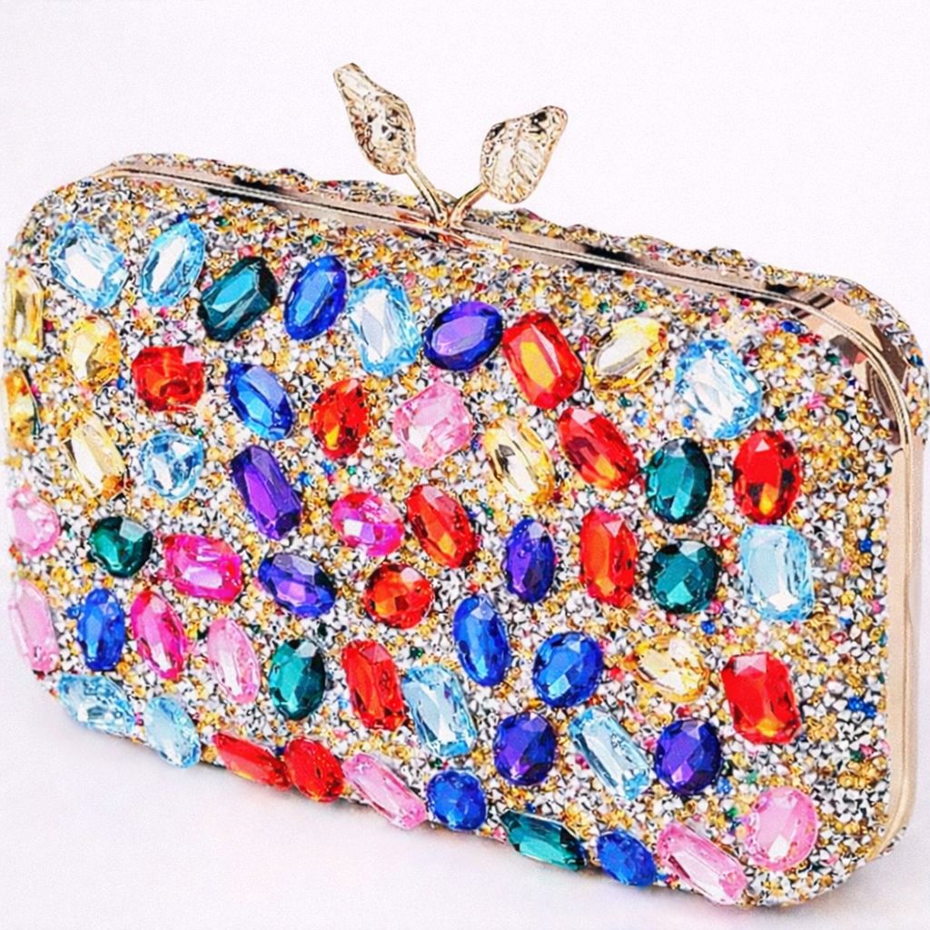 Glam On Colourful Evening Bag.