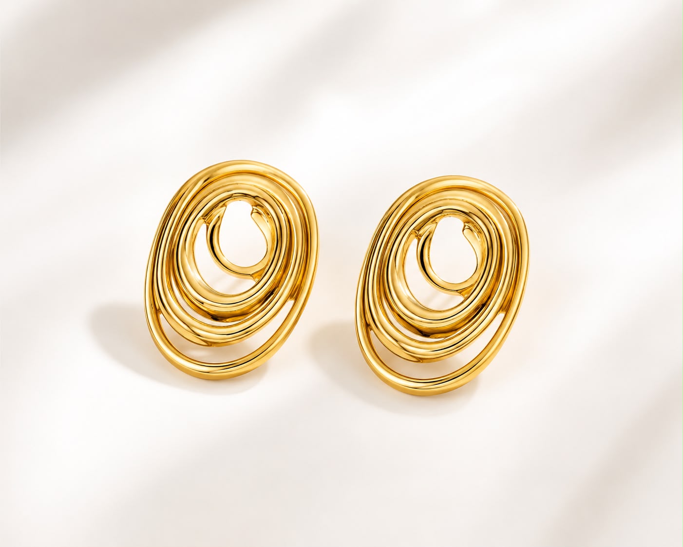 Graceful Stainless Steel Earrings