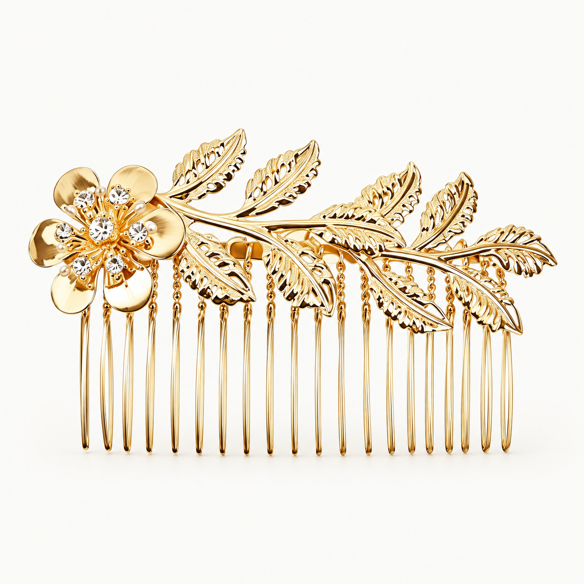 Gold Glow Hair Comb