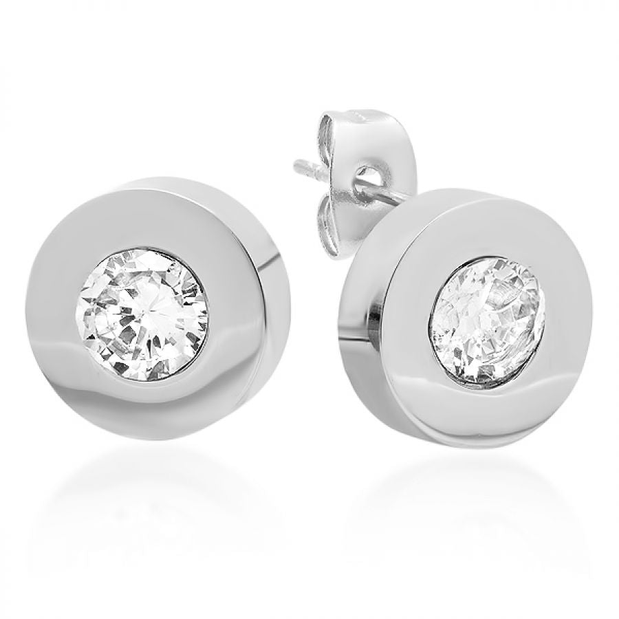 Rina’s Stainless Steel Stud Earrings.