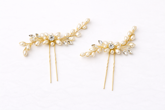 Brillo Knot 2 Pieces Gold Hair Pin
