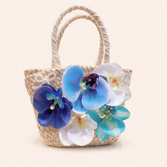 Flower Vacation Classic Style, Open Handbag.