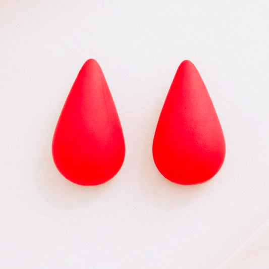 Velvet Heart Teardrop Earrings