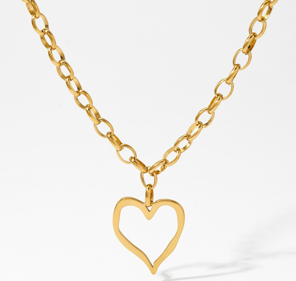 Sunset Glam Heart Necklace