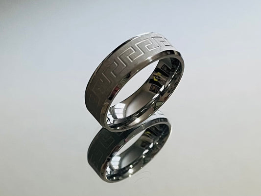 Oval Korean Stainless Steel Ring.