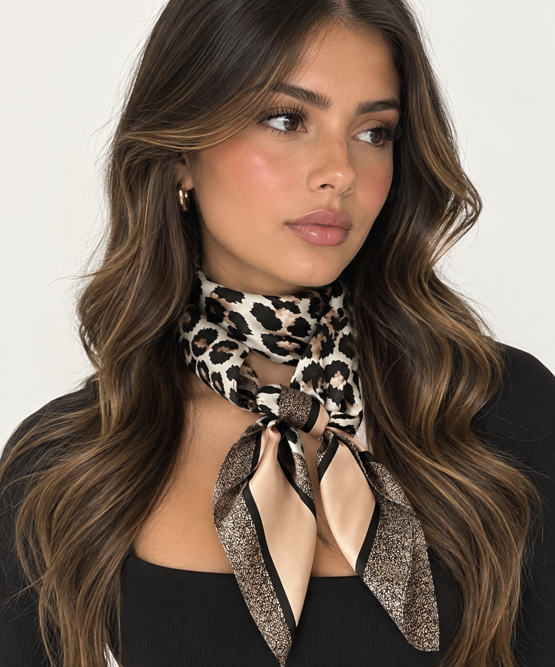 Leopard Silk Scarf