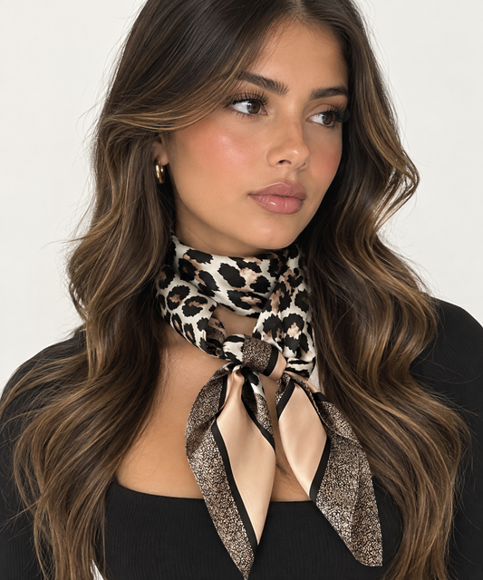 Leopard Silk Scarf