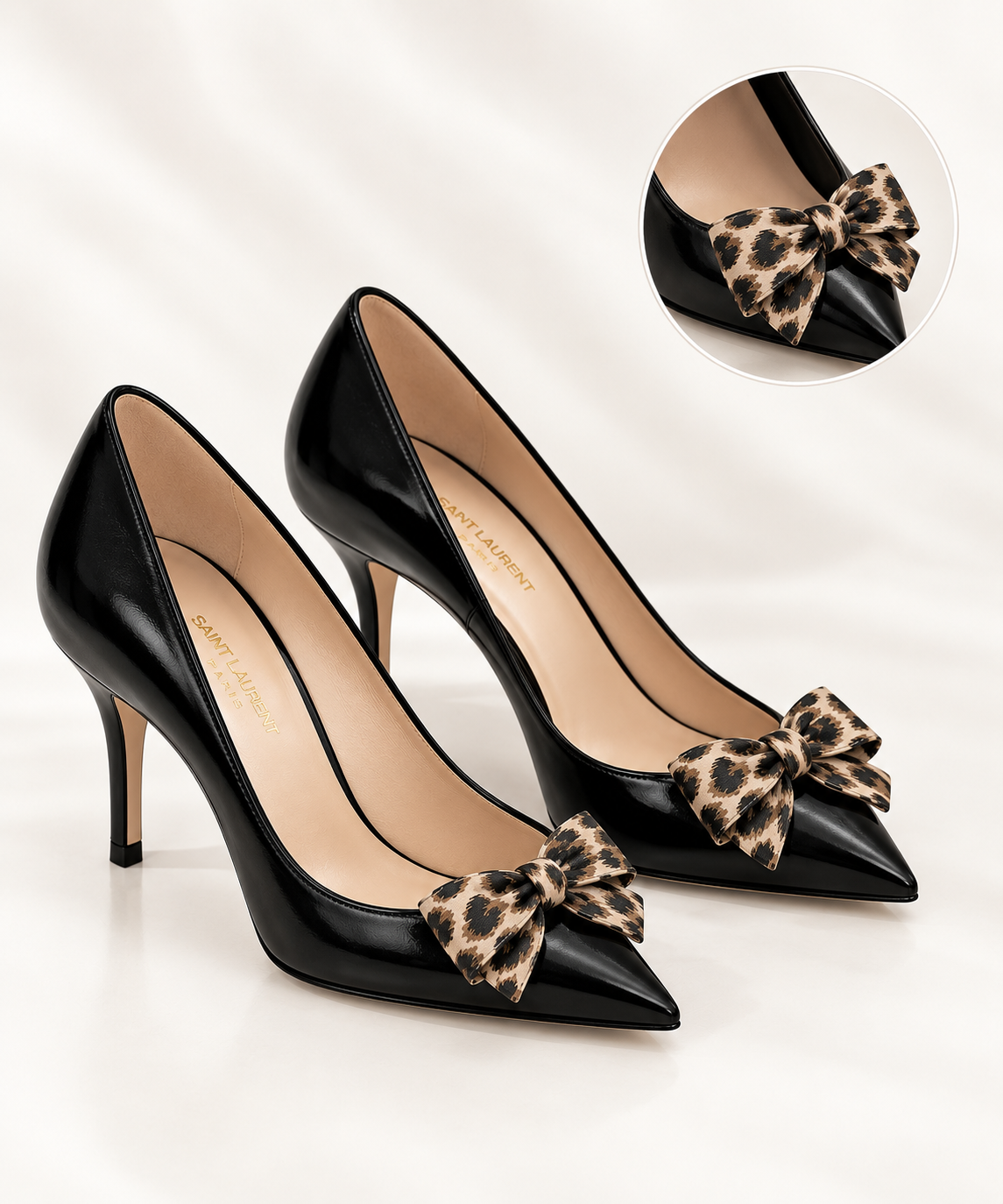 Chic Step Leopard Shoe Clips