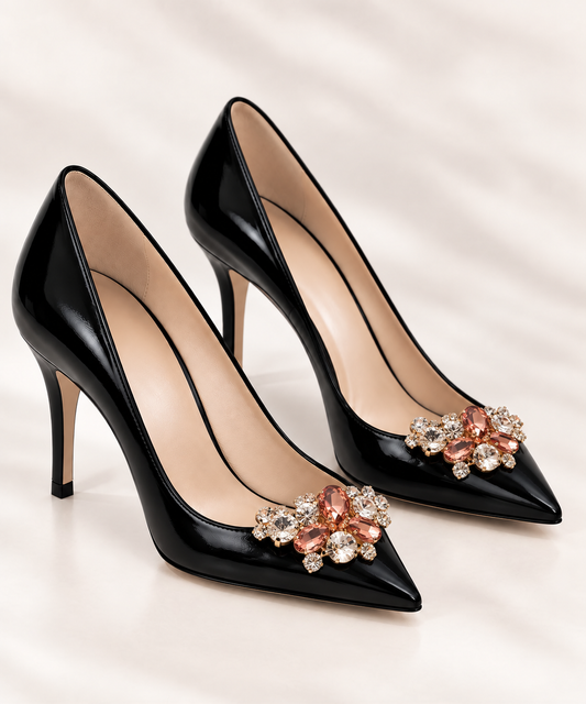 Chic Step Champagne Shoe Clips