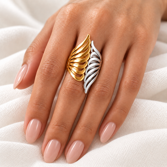 Elegant Glam Stainless Steel Ring