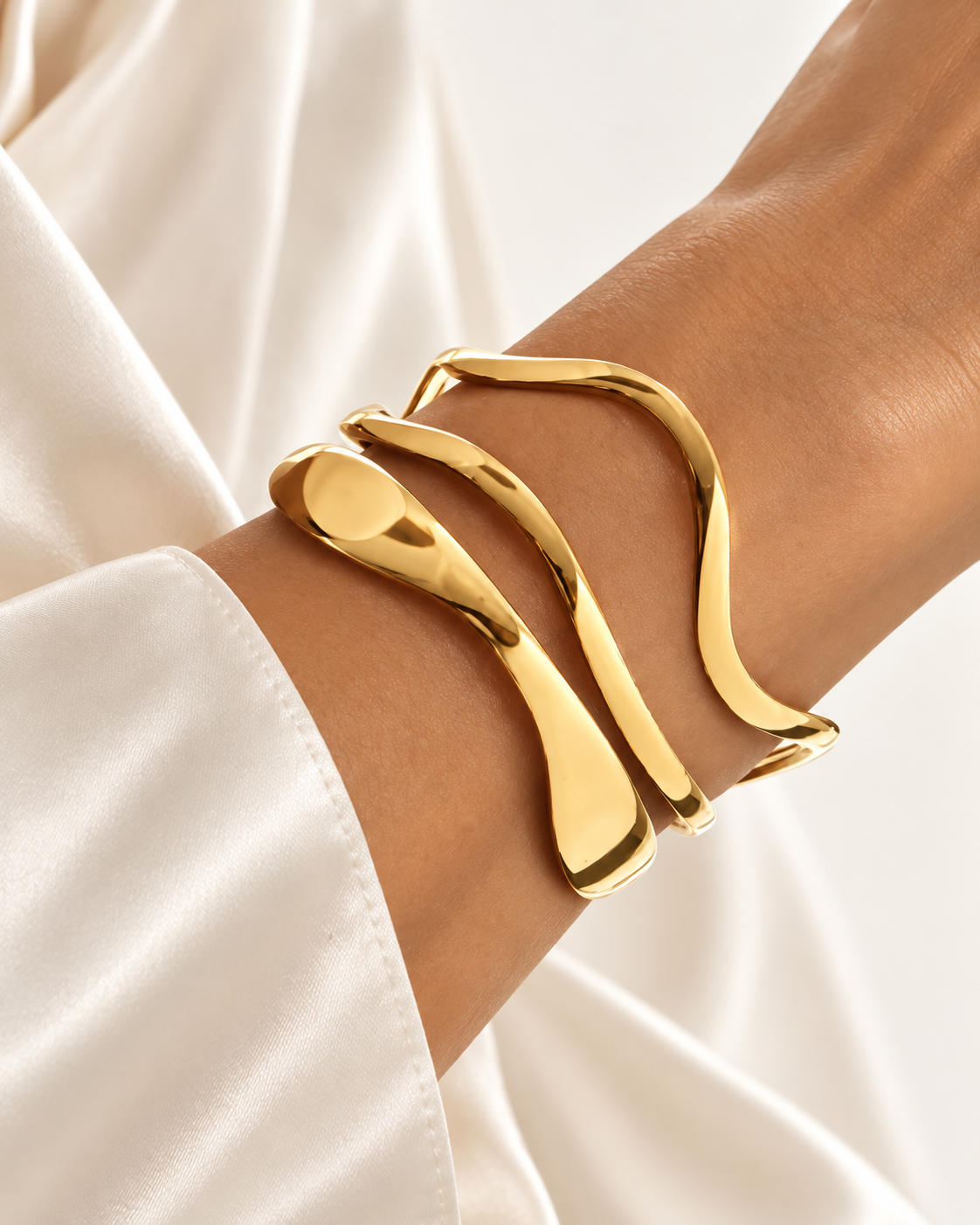 Serene Glow Stainless Steel Bracelet.
