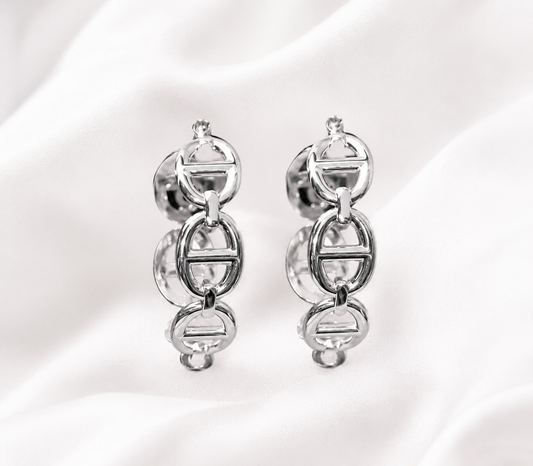 Delight Stainless Steel  Gucci Hoop Earrings.