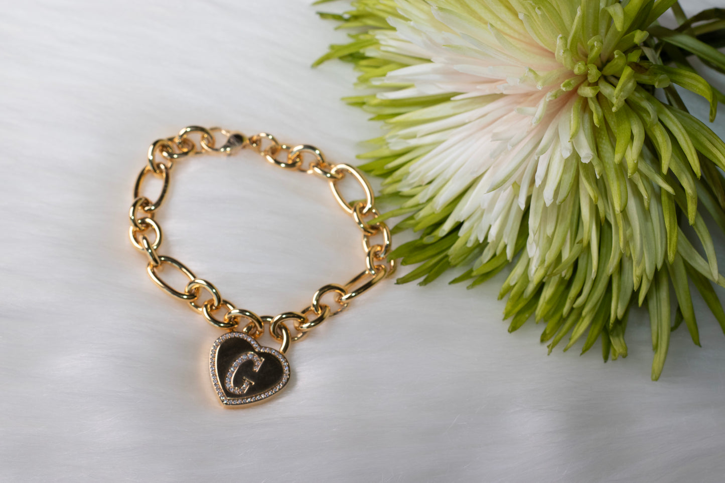 Timeless Classic with G Initial Gold Plated Bracelet .