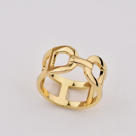 Fashion Scarf Gold Ring