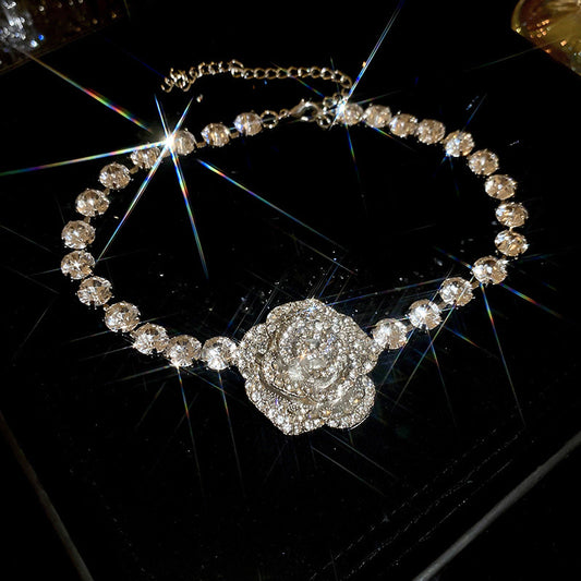 Forever in Bloom Rhinestones Alloy Necklace.