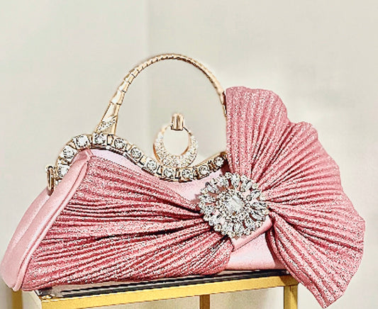 Rose All Night, Bow Knot Evening Bag