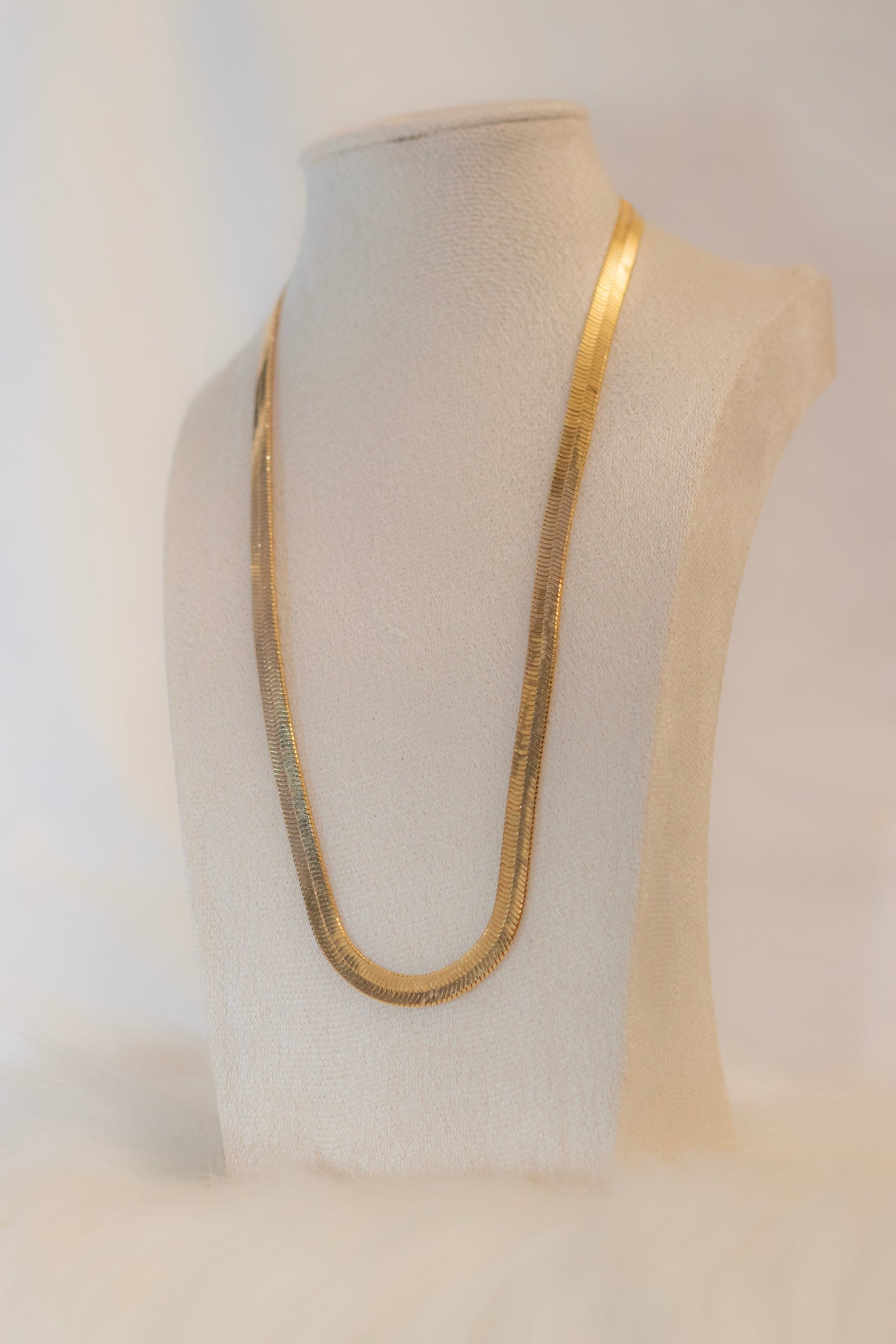 Snake Chain 14" Gold Plated Stainless Steel Necklace