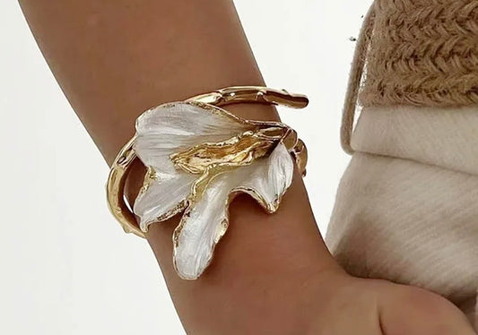 Harvest Moon Stainless Steel Bangle Bracelet.