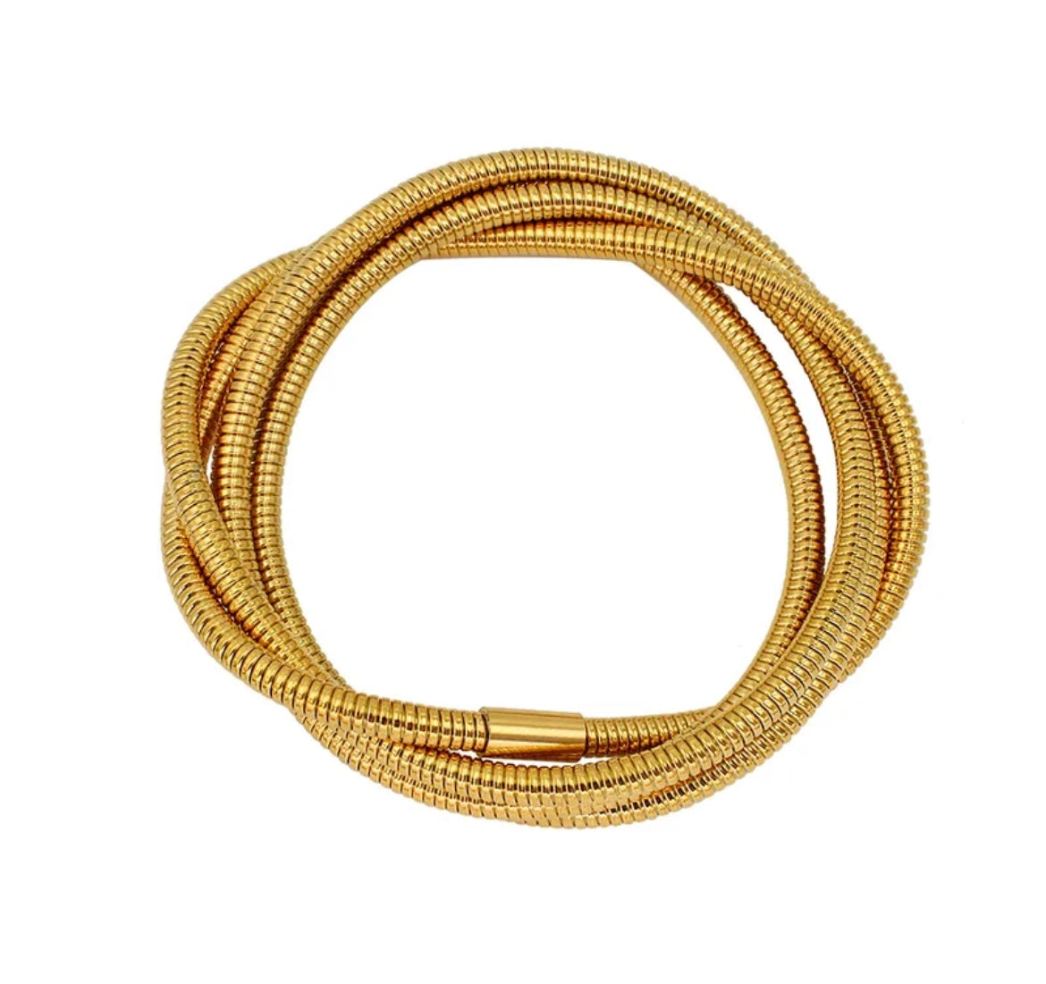 Autumn Radiance Gold Stainless Steel Bracelet