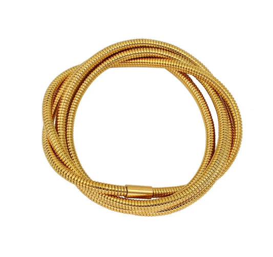 Autumn Radiance Gold Stainless Steel Bracelet