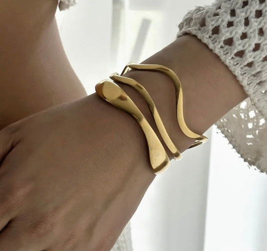 Serene Glow Stainless Steel Bracelet.