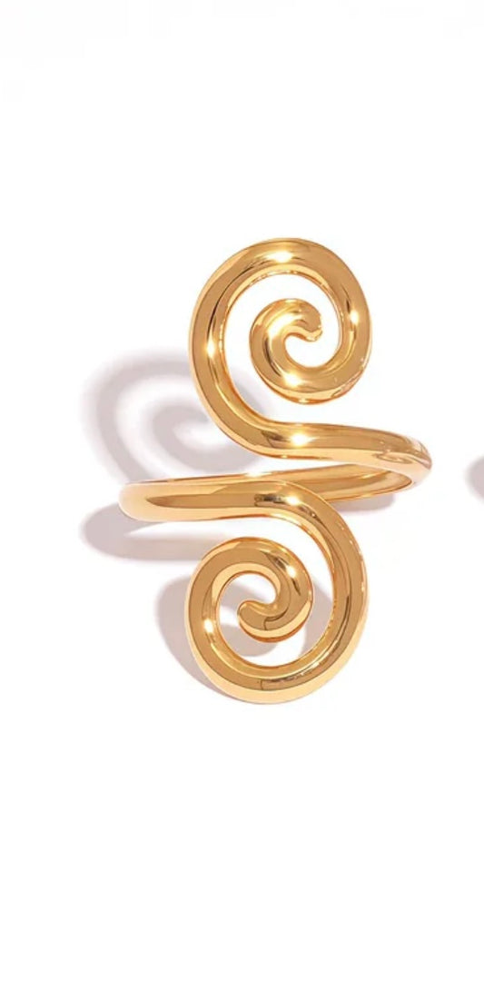 Infinity Loop Stainless Steel Open Ring