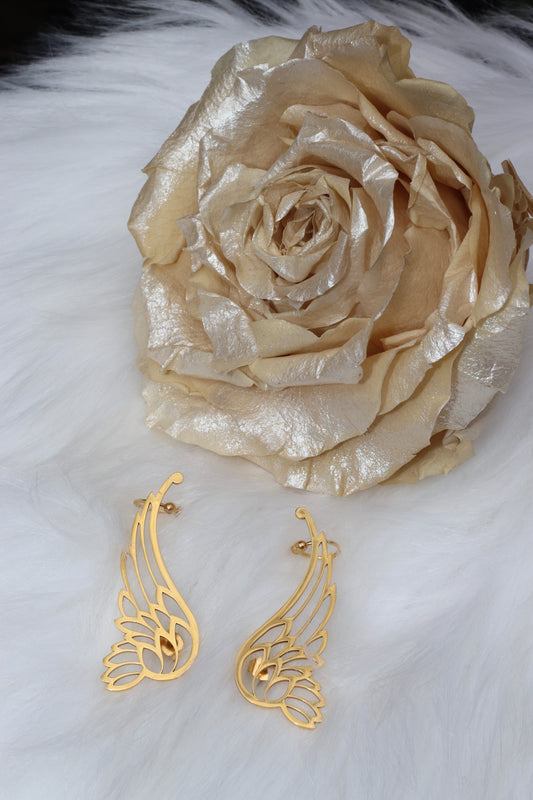 Angel's Gold Climber Earrings