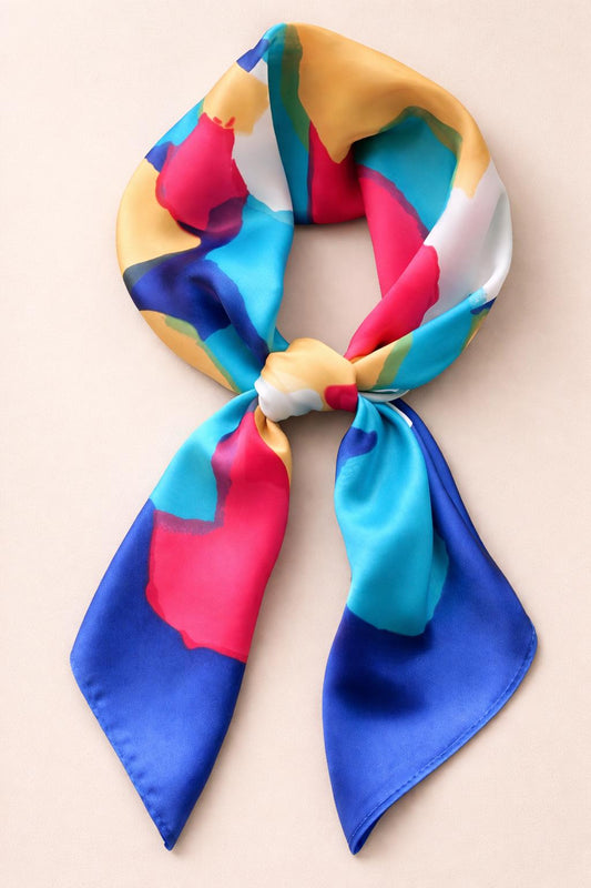 Satin Colourful Silk Scarf