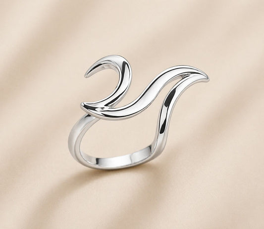 Stainless Steel Silver Open Ring