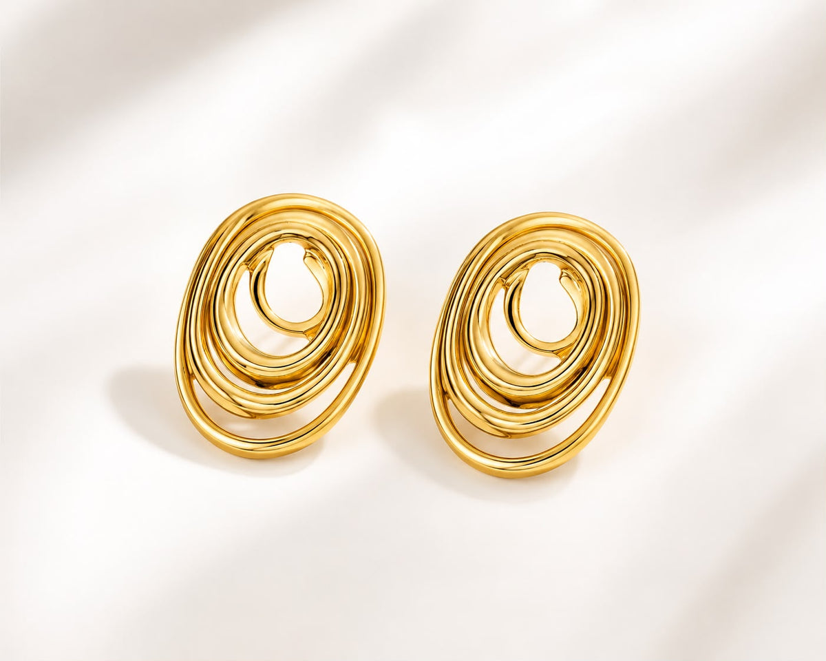 Graceful Stainless Steel Earrings