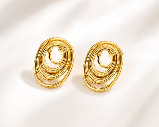 Graceful Stainless Steel Earrings