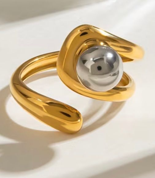 Evermore Stainless Steel Open Ring
