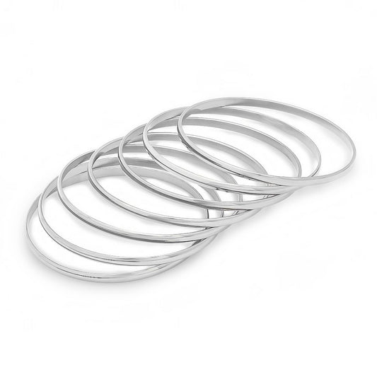 Serena Stainless Steel set of 7 Bangles