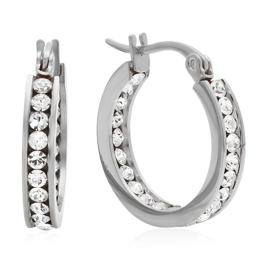 Paola's Stainless Steel Hoops Earrings