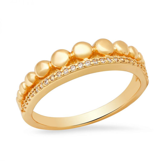 Belora 18k Gold Plated Stainless Steel  Ring