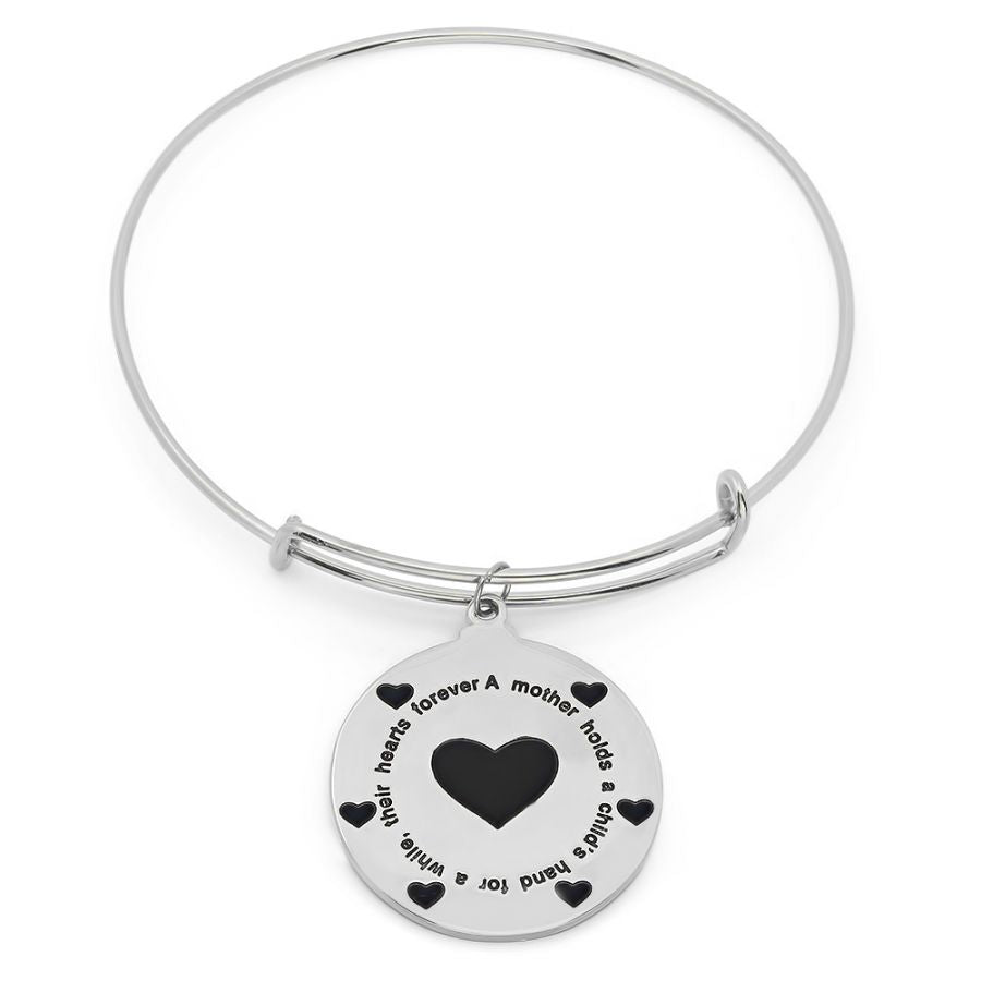 Heart Forever "Mother Holds a Child's" Alloy Charm Bracelet.