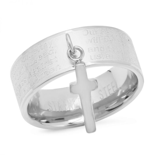 Our Father English Prayer Bang Ring.