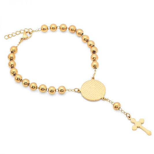 Dayana's Stainless Steel  Lord's Prayer Bracelet.