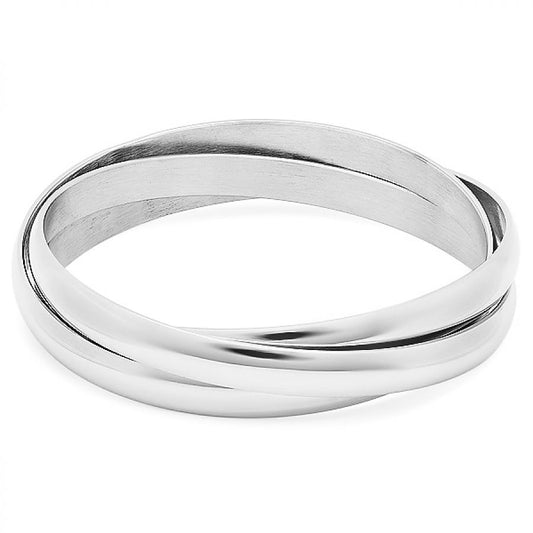 Aura Real 18K Stainless Steel 3 Connected Bangles.